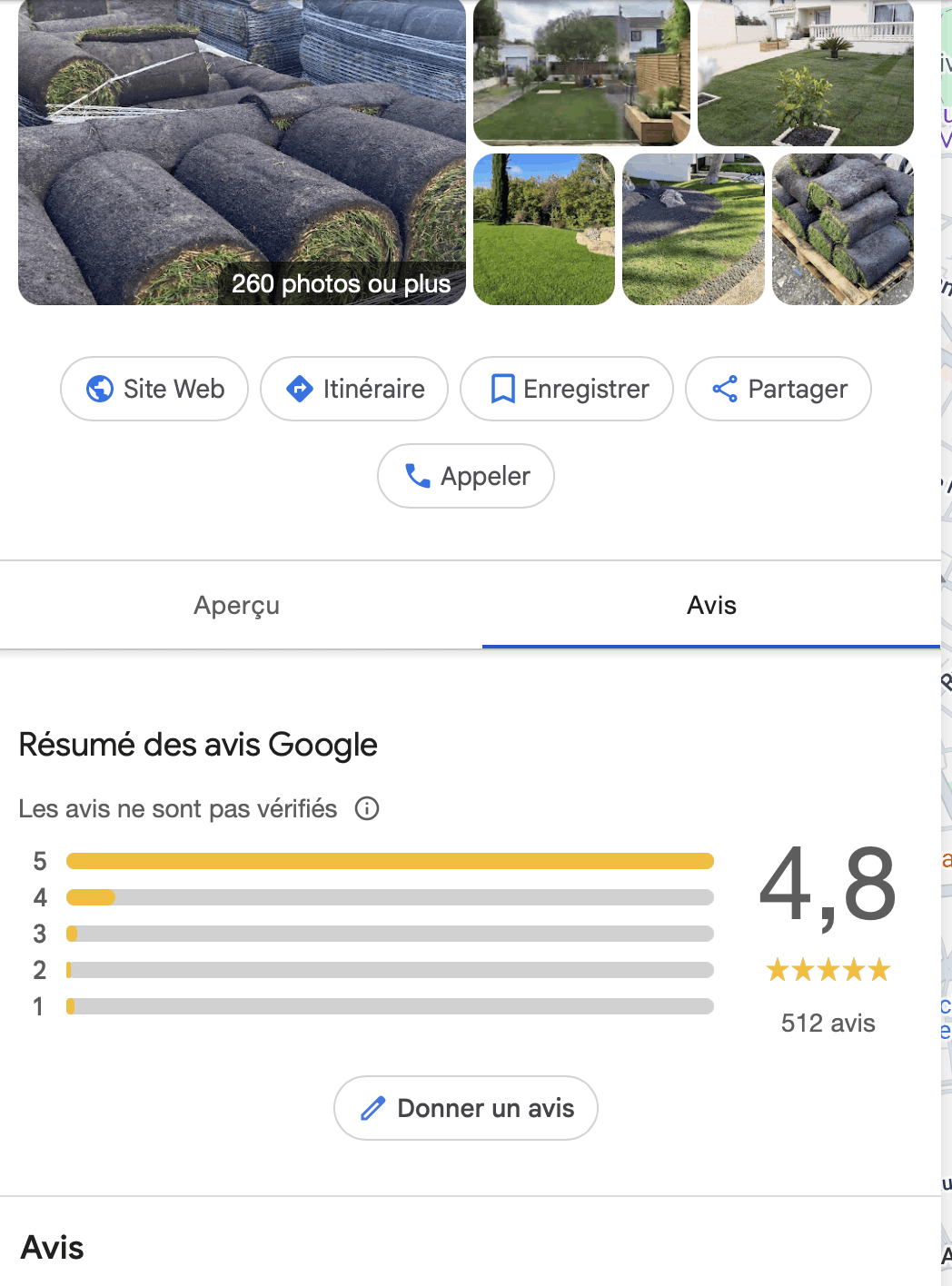 AVIS CLIENT IDGREEN GAZON NANTES